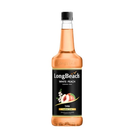 น้ำเชื่อม ลองบีช กลิ่น ไวท์พีช 740ML._0